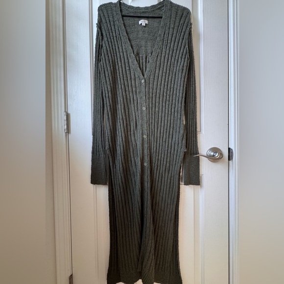 NWOT Anthropologie Pilcro Gauzy Distressed Long Duster Cardigan Sweater XS - Picture 13 of 15